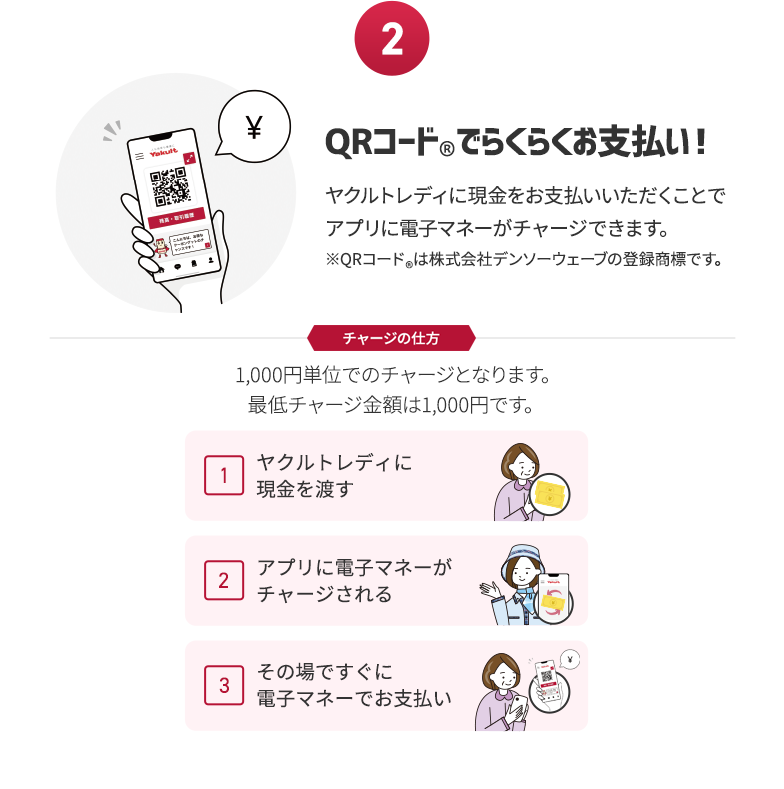 QRコード®でらくらくお支払い！